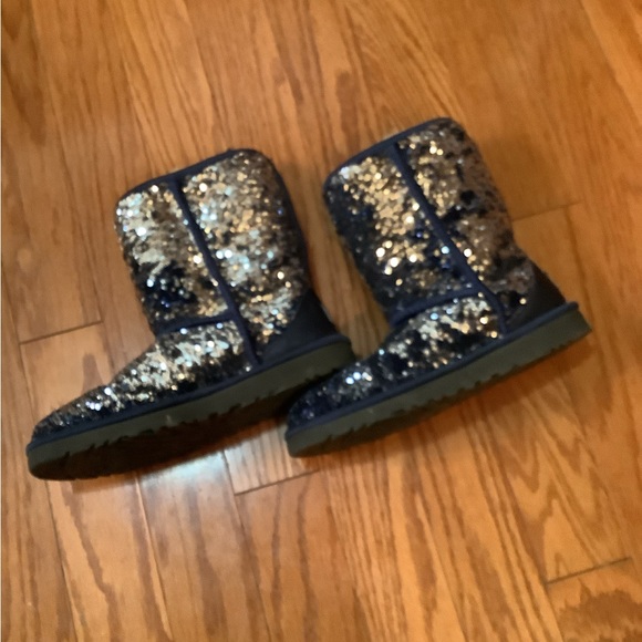 Ugg Blue Sequin Boots - Picture 2 of 11